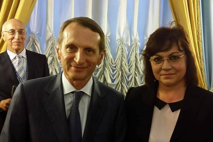 Нинова се среща в Москва със Сергей Наришкин, днес шеф на руското външнополитическо разузнаване